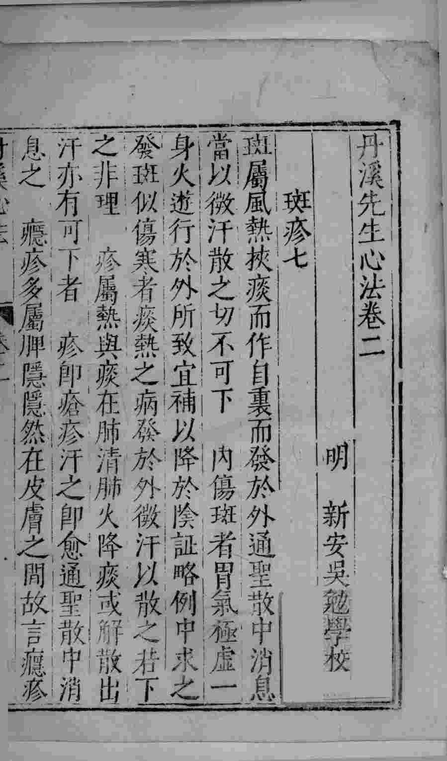 丹溪先生心法  卷2
